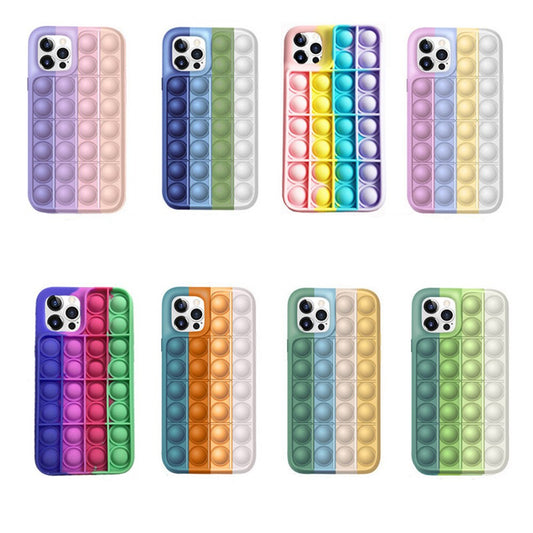 2021 Best hot selling phone case Mini Tabletop Game Push Pop phone cover Silicone Rodent Pioneer Thinking for iPhone